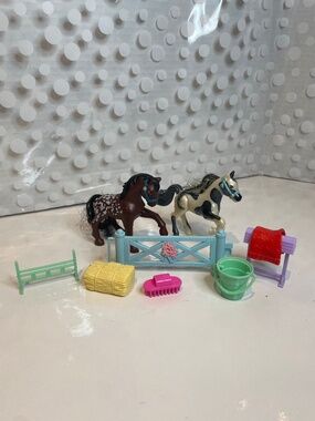 Vintage Littlest Pet Shop Pinto Pony & Indian Pony